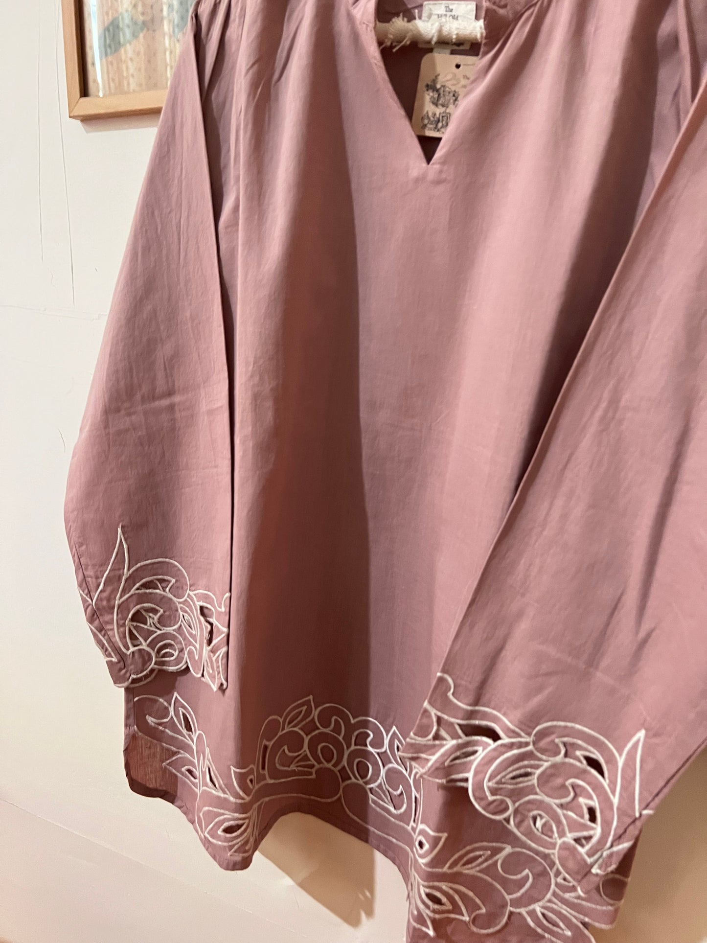 Cutwork Dusty Rose Coord Set