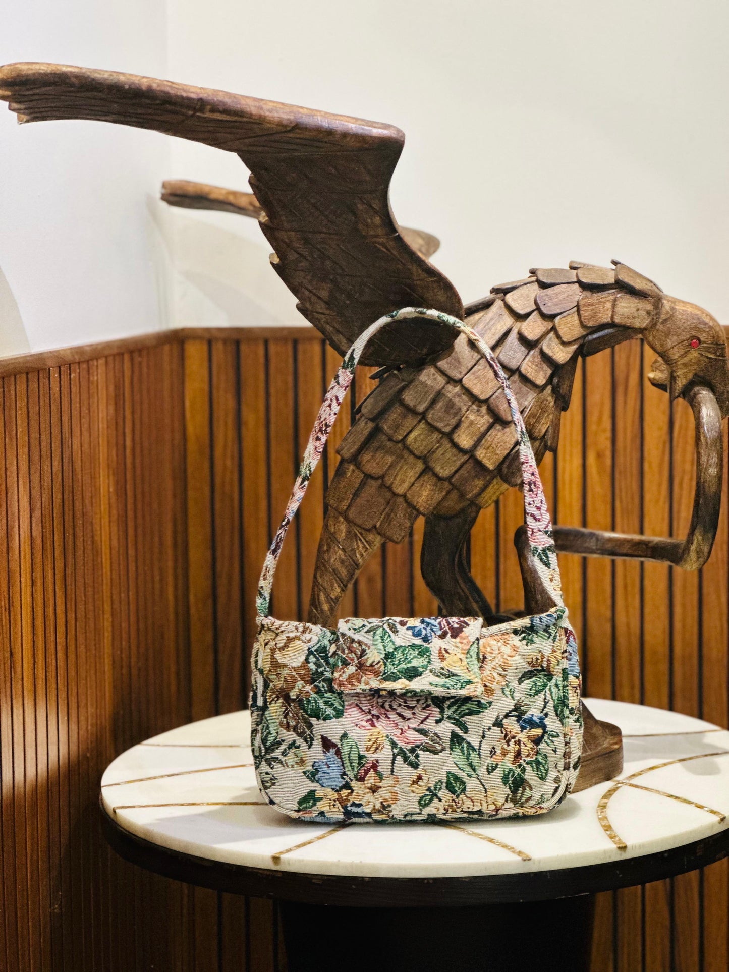 Multi Floral Jacquard Bag