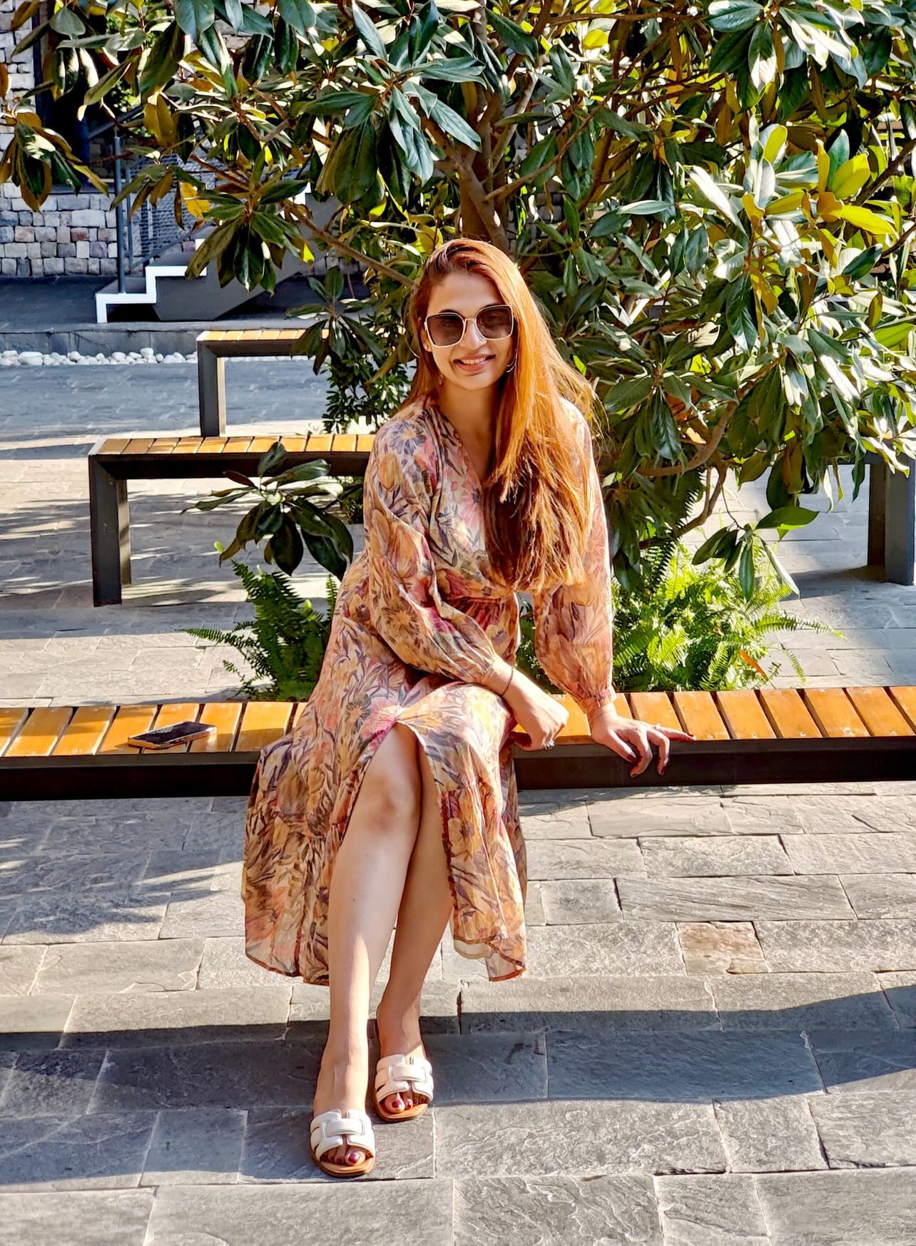 Jacquard Floral Maxi