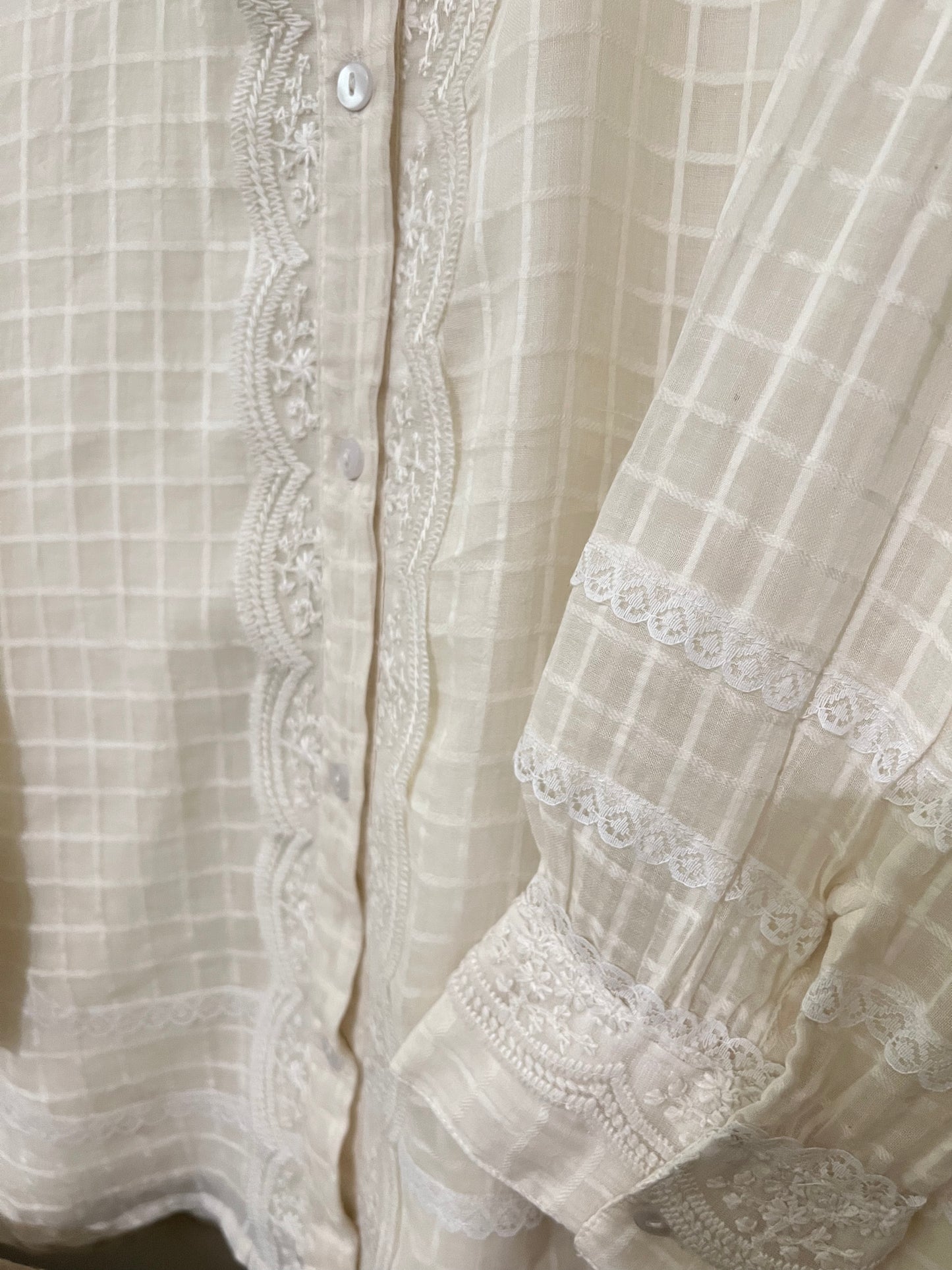 Ivory Lace Shirt