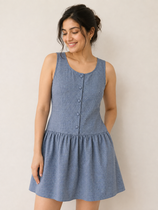 Blue Gingham Dress