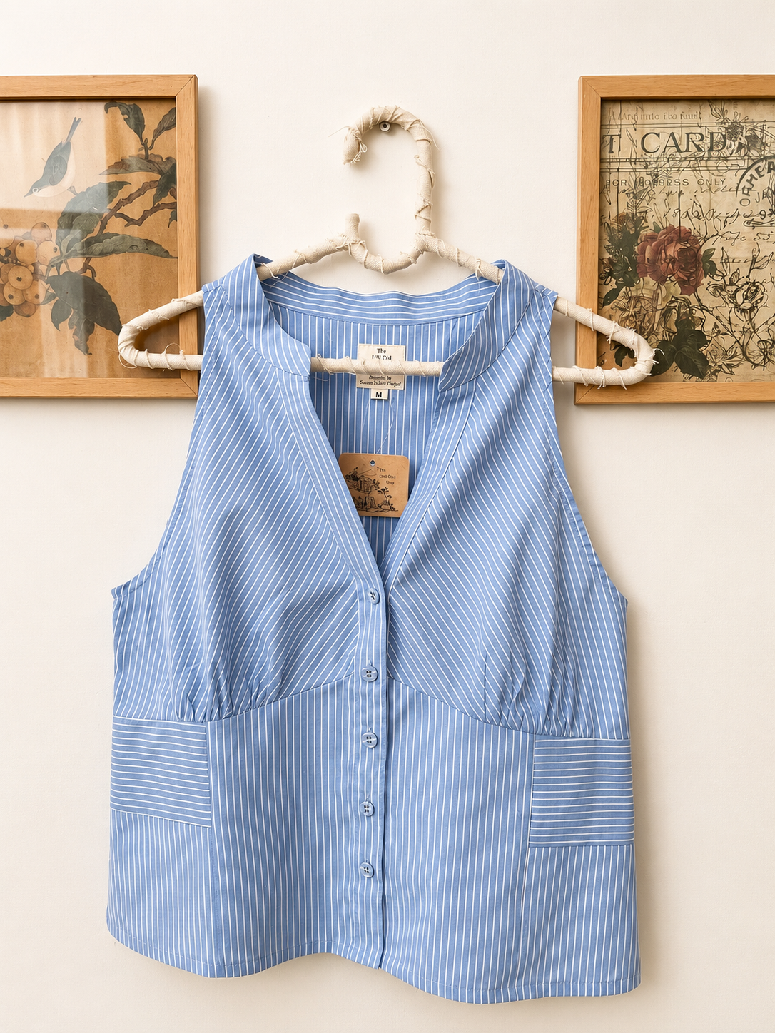 Halter Neck Stripe Top