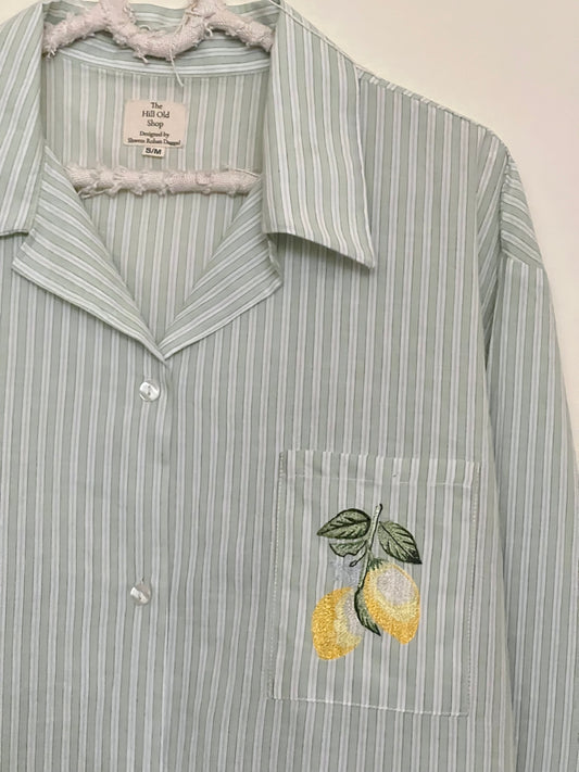 Lemon Stripe Pj Set