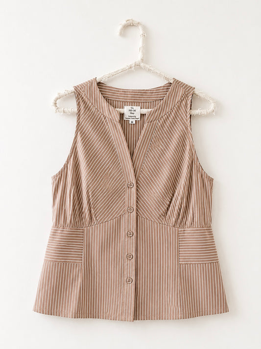 Halter Neck Stripe Top