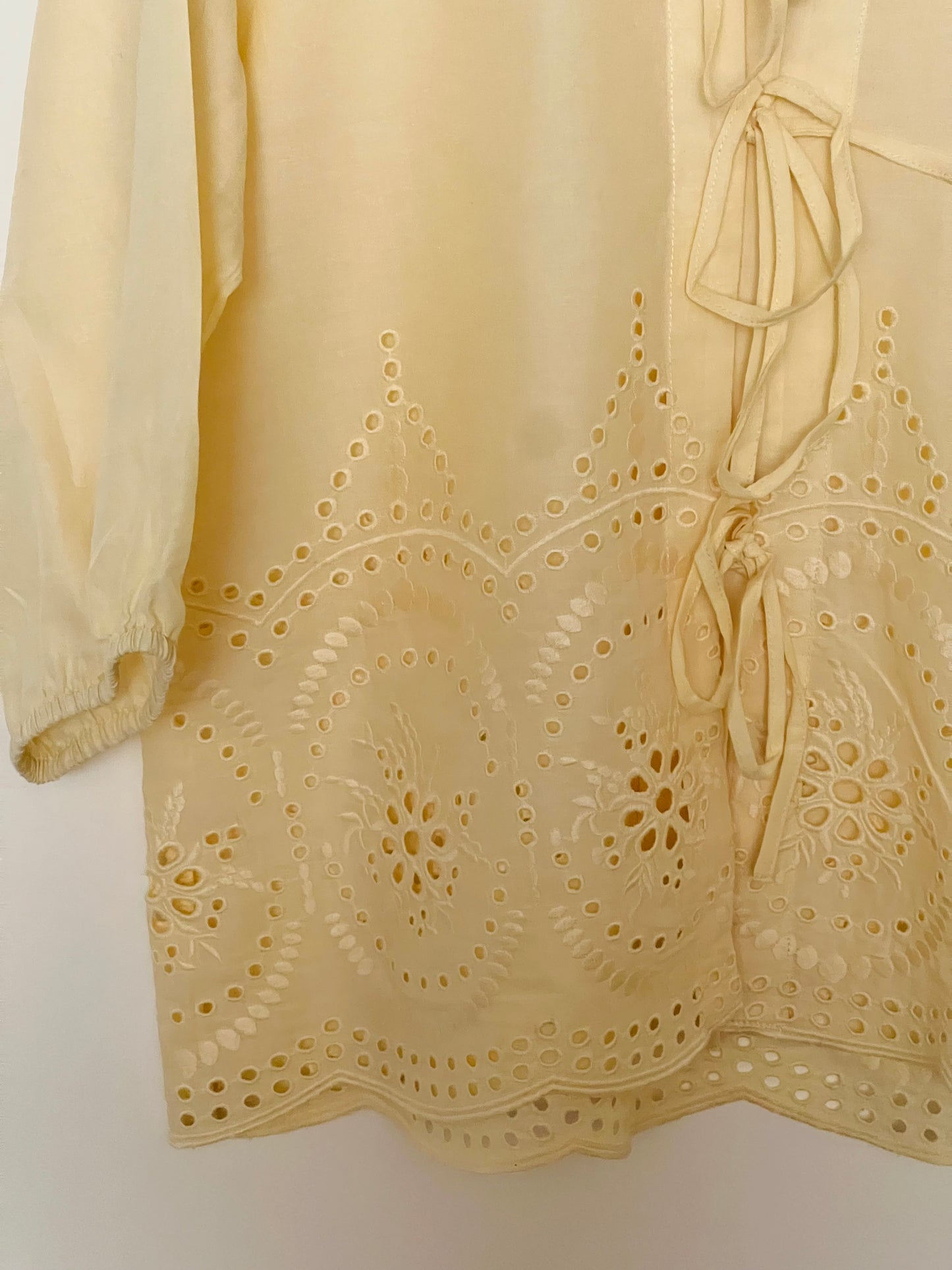 Butter Yellow Tie-up Top