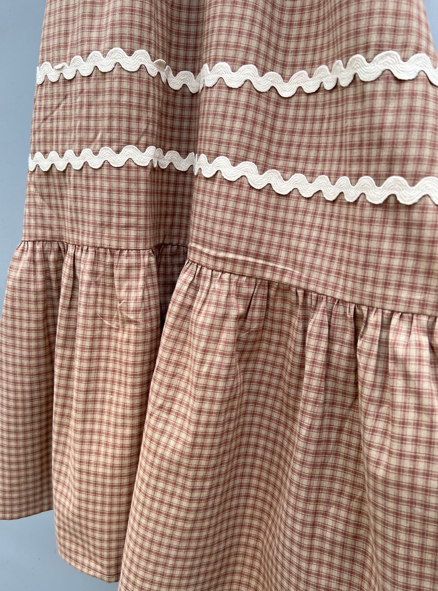 Gingham Lace Maxi