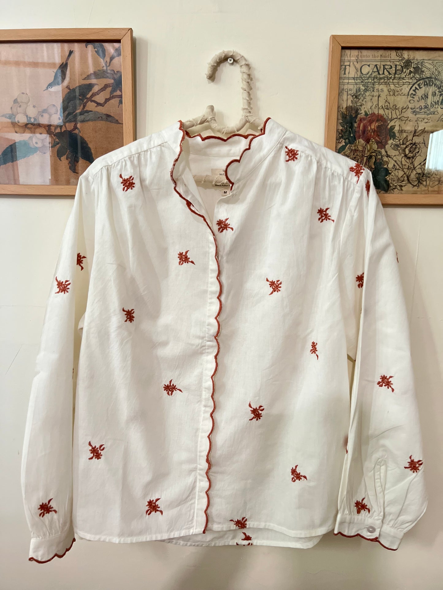 Embroidered Scallop Shirt