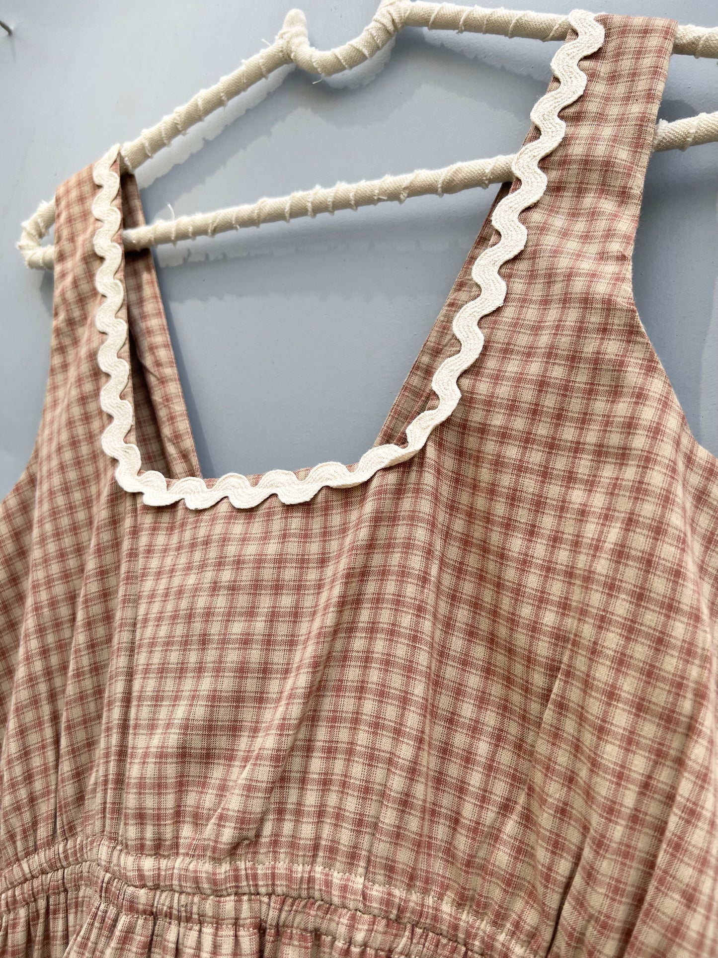 Gingham Lace Maxi