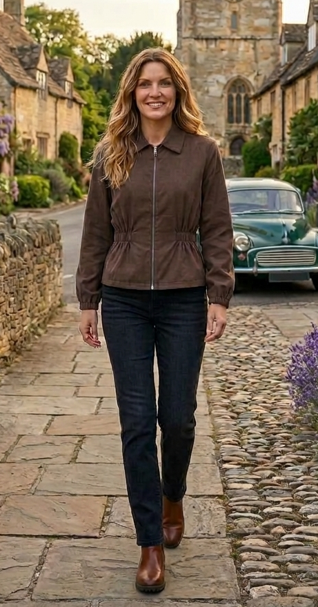 Brown Zipper Jacket