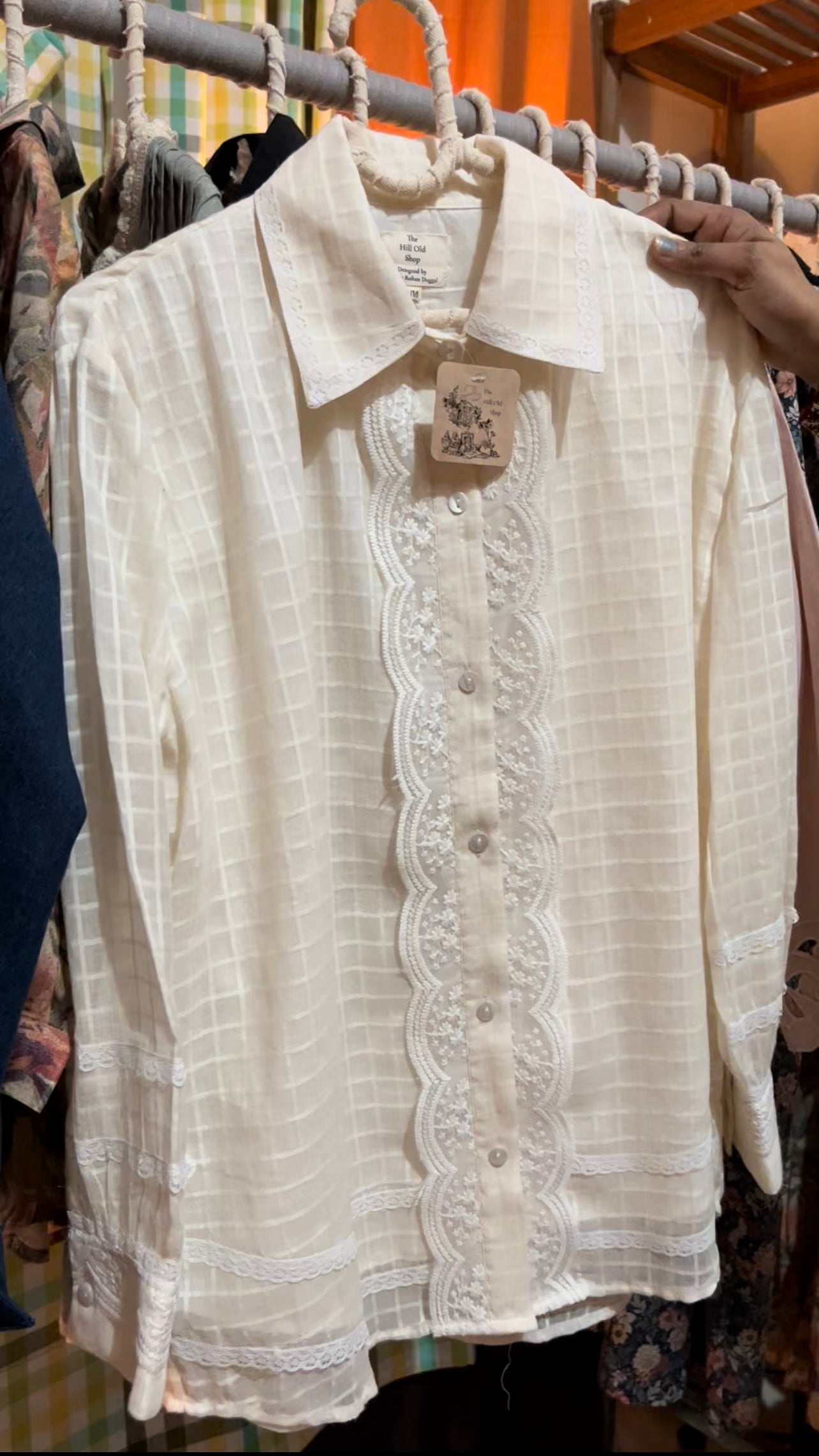 Ivory Lace Shirt