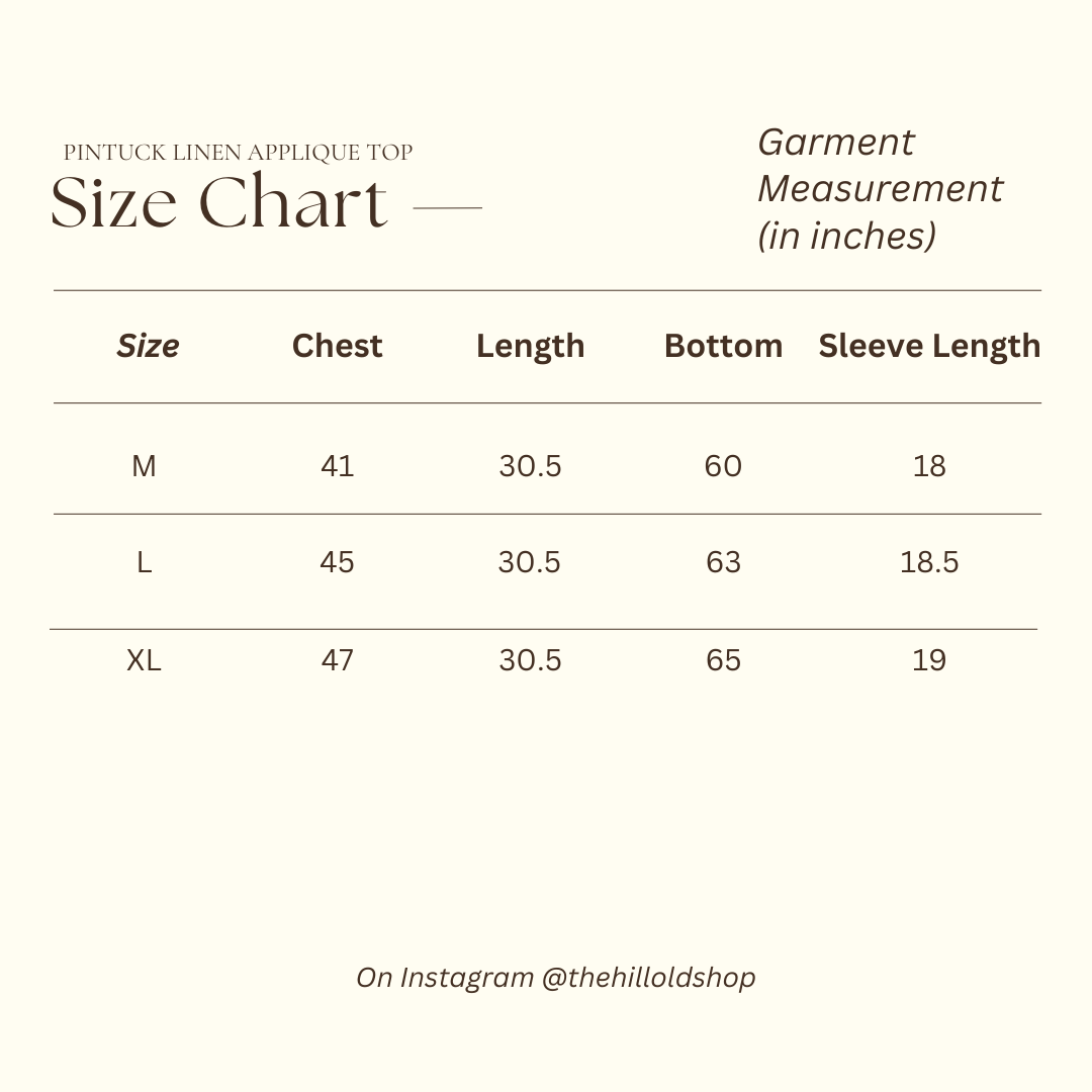Pintuck Linen Applique Top