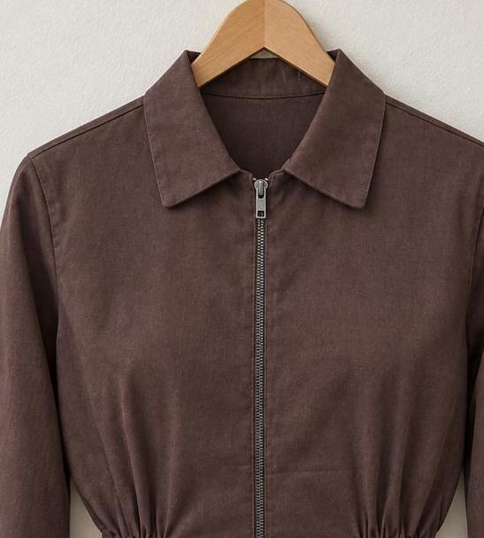 Brown Zipper Jacket