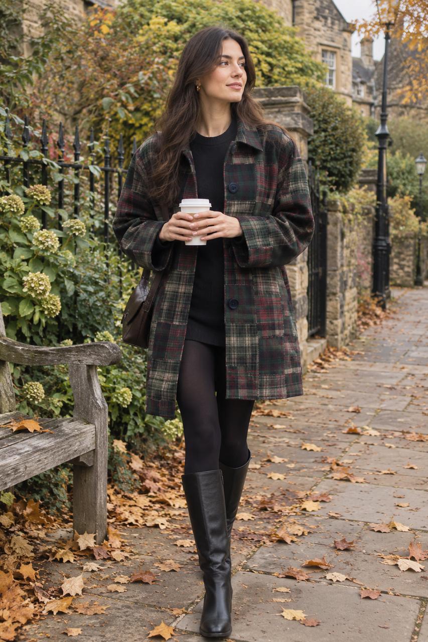 Patchwork Long Jacket